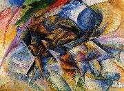 Umberto Boccioni Dynamism of a Biker painting